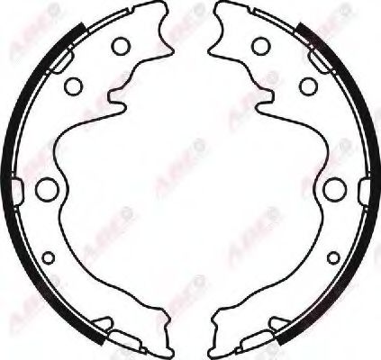 Тормозные колодки барабанные ABE C03050ABE