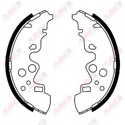 Тормозные колодки барабанные ABE C03051ABE Тормозные колодки барабанные ABE C03051ABE