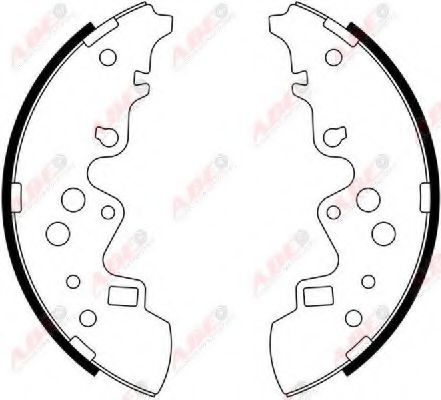 Тормозные колодки барабанные ABE C03052ABE