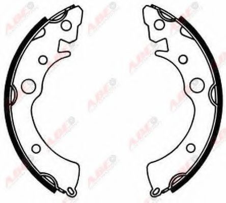 Тормозные колодки барабанные ABE C04003ABE