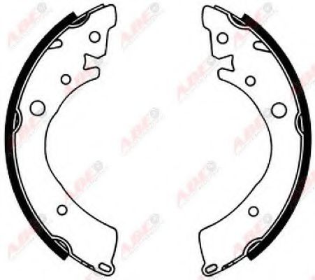 Тормозные колодки барабанные ABE C04010ABE