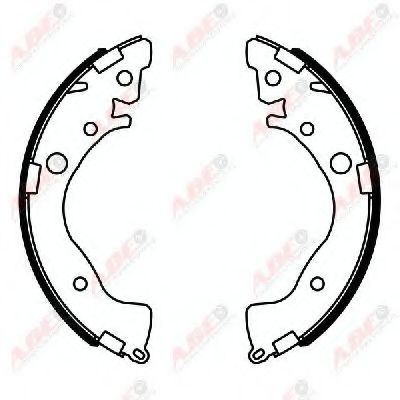 Тормозные колодки барабанные ABE C04022ABE Тормозные колодки барабанные ABE C04022ABE