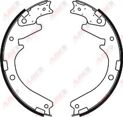Тормозные колодки барабанные ABE C05032ABE