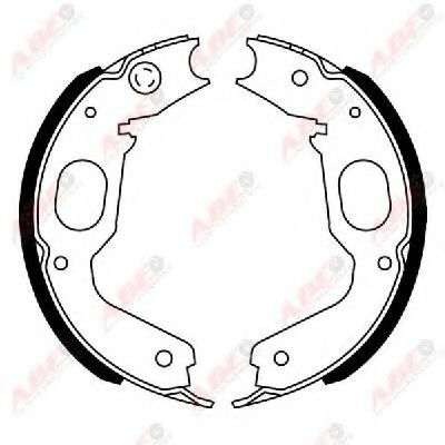 Тормозные колодки барабанные ABE C05065ABE