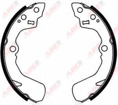 Тормозные колодки барабанные ABE C06012ABE
