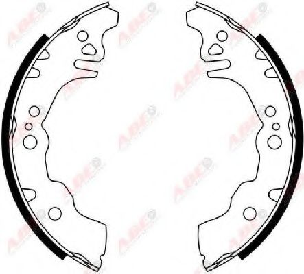 Тормозные колодки барабанные ABE C06016ABE