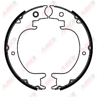 Тормозные колодки барабанные ABE C07014ABE