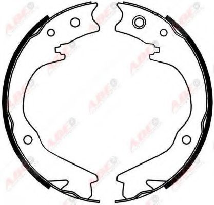 Тормозные колодки барабанные ABE C07015ABE Тормозные колодки барабанные ABE C07015ABE