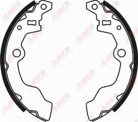 Тормозные колодки барабанные ABE C08008ABE