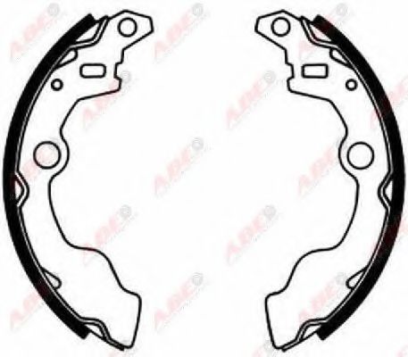 Тормозные колодки барабанные ABE C08016ABE