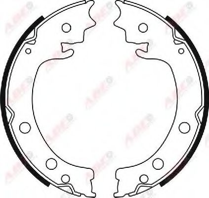 Тормозные колодки барабанные ABE C08028ABE