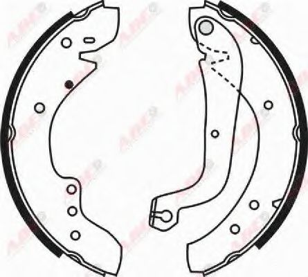 Тормозные колодки барабанные ABE C0C009ABE