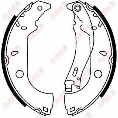 Тормозные колодки барабанные ABE C0F007ABE