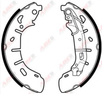 Тормозные колодки барабанные ABE C0F034ABE