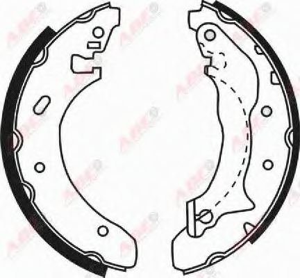 Тормозные колодки барабанные ABE C0G024ABE