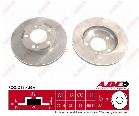 Тормозной диск ABE C30015ABE Тормозной диск ABE C30015ABE