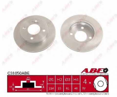 Тормозной диск ABE C31050ABE Тормозной диск ABE C31050ABE
