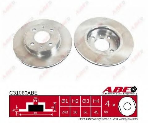 Тормозной диск ABE C31060ABE Тормозной диск ABE C31060ABE