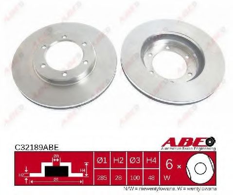 Тормозной диск ABE C32189ABE Тормозной диск ABE C32189ABE