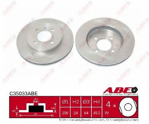 Тормозной диск ABE C35033ABE Тормозной диск ABE C35033ABE
