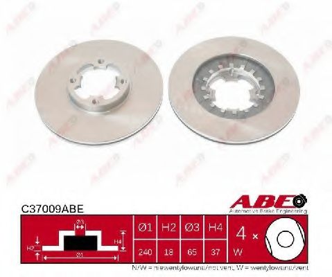 Тормозной диск ABE C37009ABE Тормозной диск ABE C37009ABE