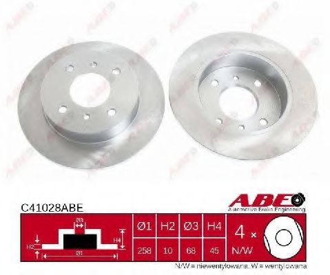 Тормозной диск ABE C41028ABE