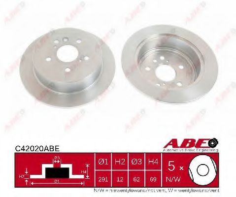 Тормозной диск ABE C42020ABE Тормозной диск ABE C42020ABE