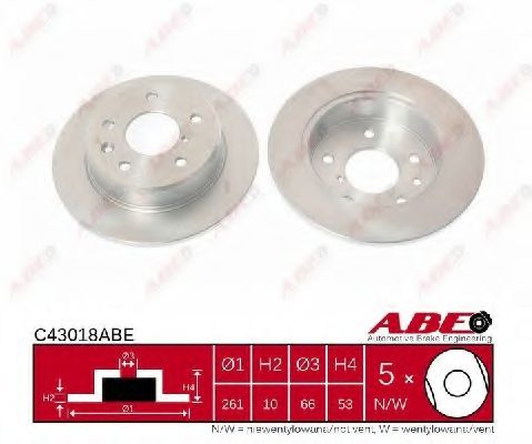 Тормозной диск MAZDA FC0126251 Тормозной диск MAZDA FC0126251