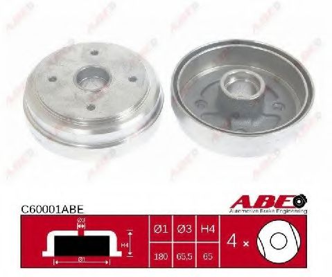 Тормозной барабан ABE C60001ABE Тормозной барабан ABE C60001ABE