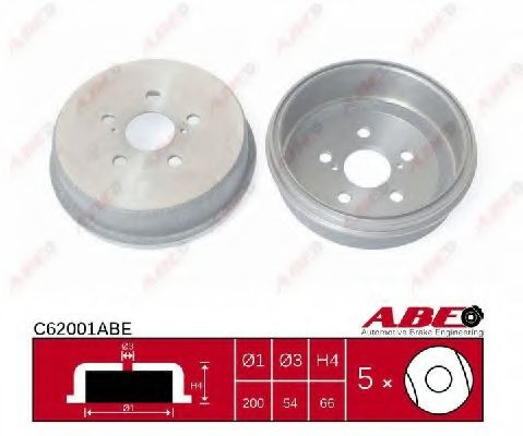 Тормозной барабан ABE C62001ABE Тормозной барабан ABE C62001ABE