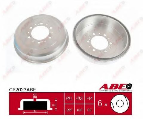 Тормозной барабан ABE C62023ABE Тормозной барабан ABE C62023ABE