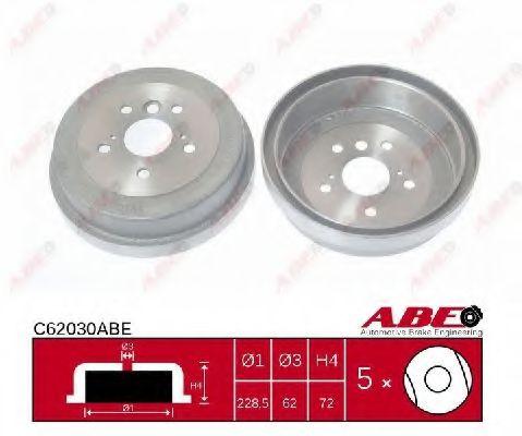 Тормозной барабан ABE C62030ABE Тормозной барабан ABE C62030ABE