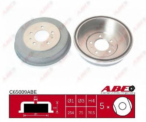Тормозной барабан ABE C65009ABE Тормозной барабан ABE C65009ABE