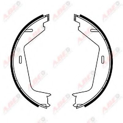 Тормозные колодки барабанные ABE CRV005ABE