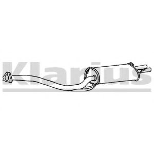 Глушитель выхлопных газов конечный klarius 250145