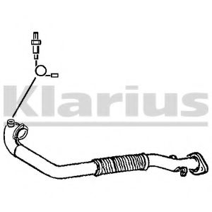 Приемная труба глушителя klarius 301071