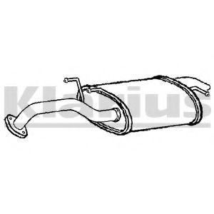 Глушитель выхлопных газов конечный klarius 230992