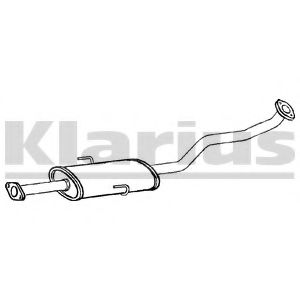 Средний глушитель выхлопных газов klarius 250686