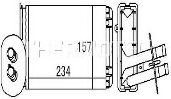 Радиатор печки THERMOTEC D6W007TT
