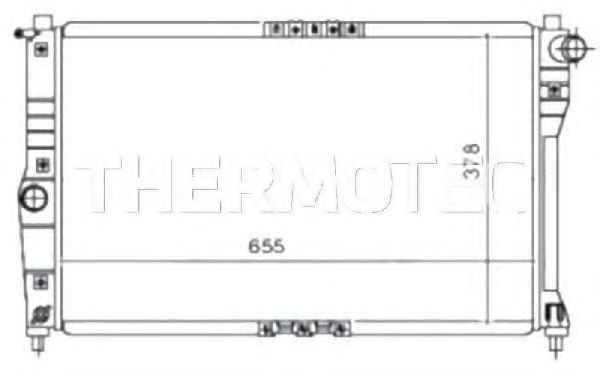 Радиатор охлаждения двигателя THERMOTEC D70006TT
