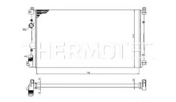 Радиатор охлаждения двигателя THERMOTEC D7R010TT