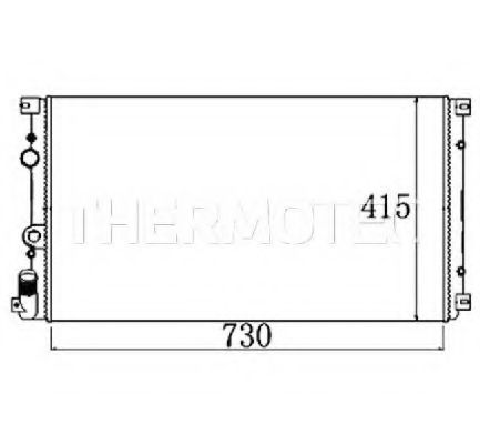 Радиатор охлаждения двигателя THERMOTEC D7R011TT