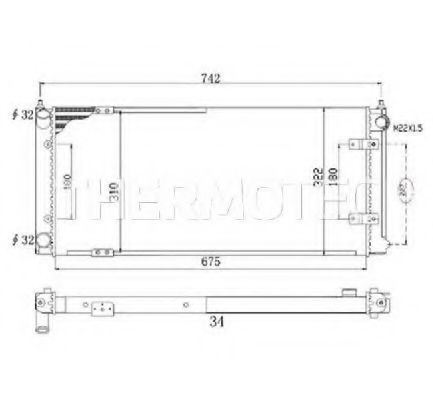 Радиатор охлаждения двигателя THERMOTEC D7W028TT