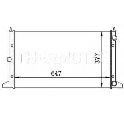 Радиатор охлаждения двигателя THERMOTEC D7W031TT
