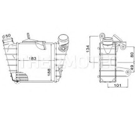 Интеркулер THERMOTEC DAW006TT
