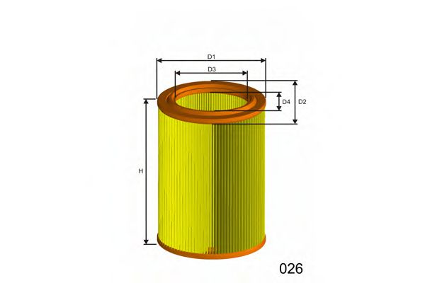 Воздушный фильтр MISFAT R258