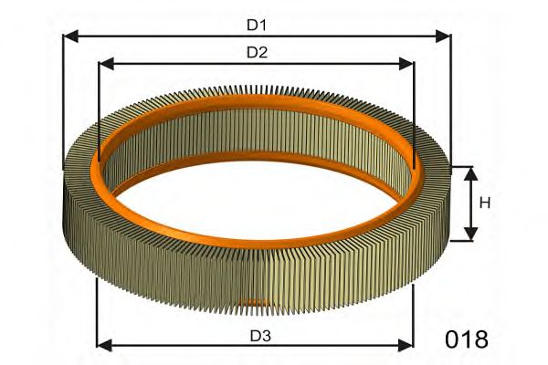 Воздушный фильтр MISFAT RM819