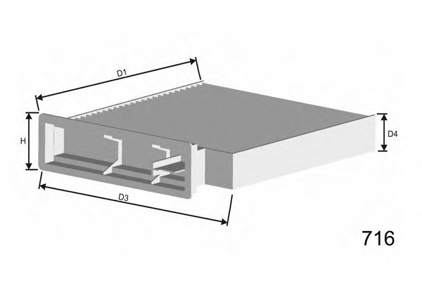 Фильтр салона MISFAT HB170