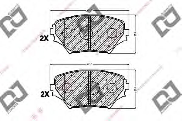 Тормозные колодки DJ PARTS BP1011