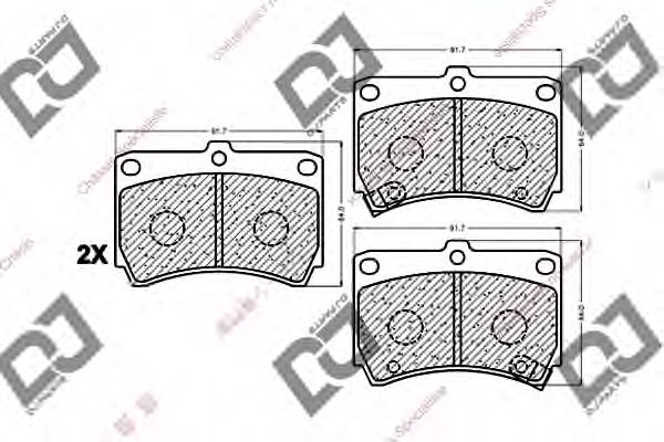 Тормозные колодки DJ PARTS BP1027